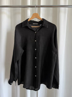 100% Linen shirt - black