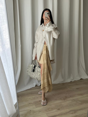 100% Linen comfy shirt - Beige