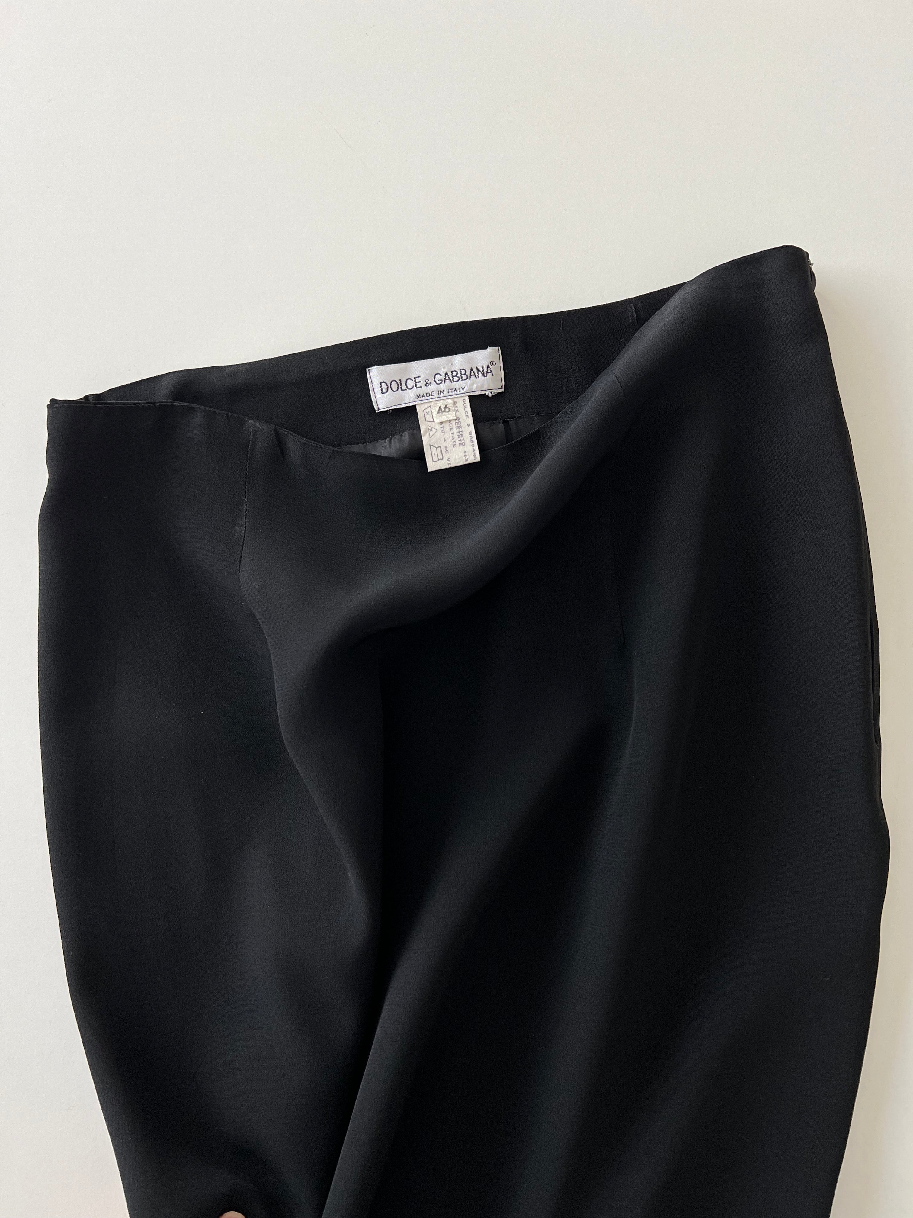 Dolce & Gabbana long black skirt