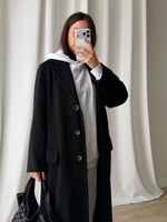 Marella wool and angora black coat