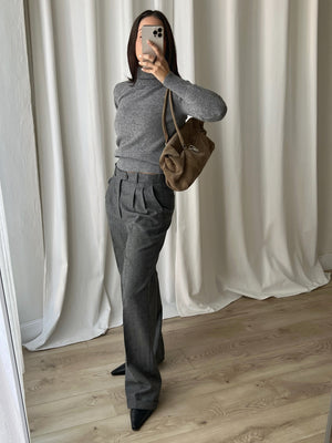 Made in Italy pure wool grey pants