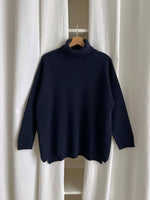 Pure cashmere cosy turtleneck - Blu