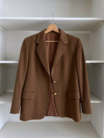 Burberrys wool and cashmere camel blazer