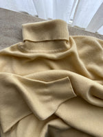 Pure cashmere yellow butter turtleneck