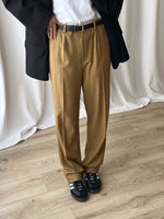 Made in Italy wool blend camel pants