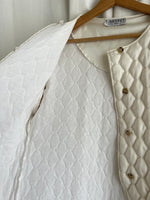Made in France white quilted jacket