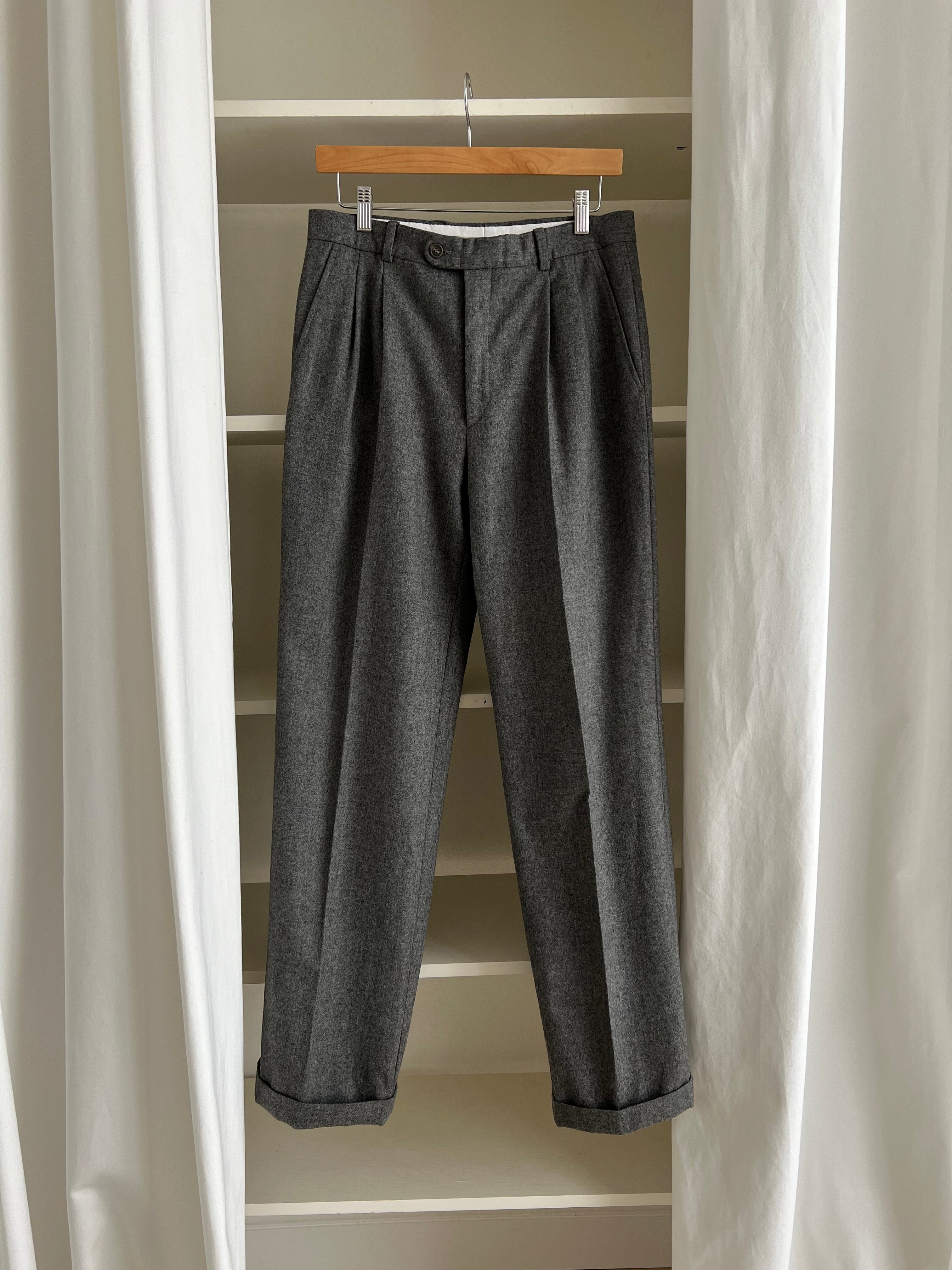 Made in Italy pure wool grey pants