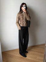 Real leather 90s python jacket