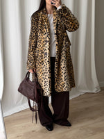 Animalier eco fur coat