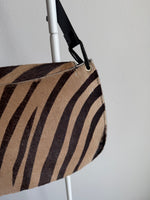 Real leather zebra bag