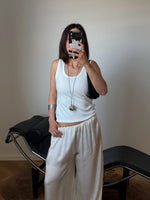 Ribbed tank top - Milk