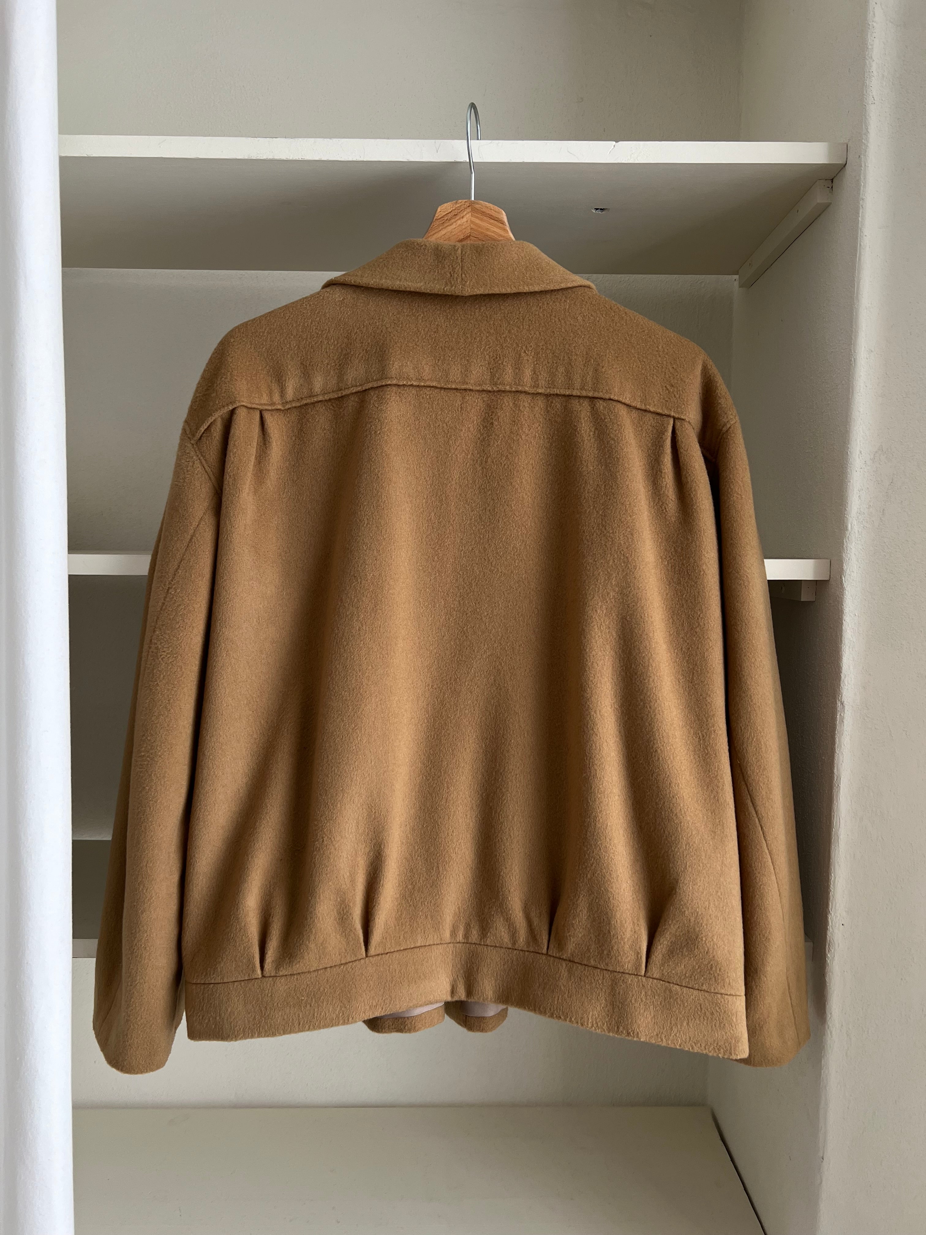 Tailored 100% wool bomber jacket