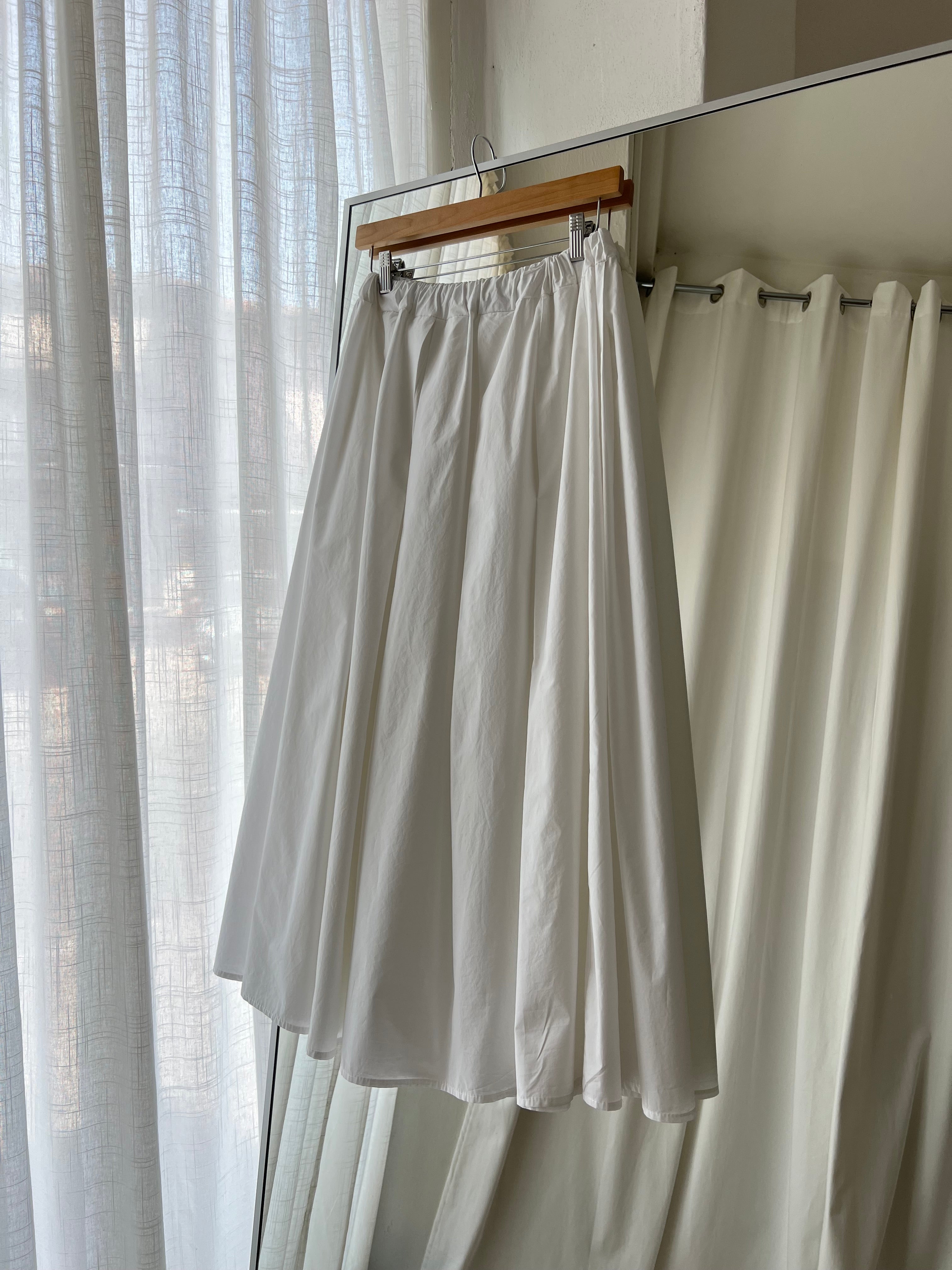 Made In italy 100% cotton white skirt