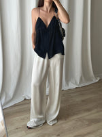 Blunauta pure silk black top