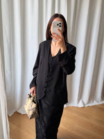 Liquid black blazer