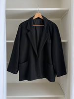 Italian wool blend black blazer