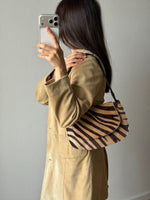 Real leather zebra bag