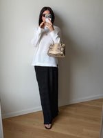 MaxMara pure cotton knitted white pull