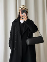 Marella wool and angora black coat
