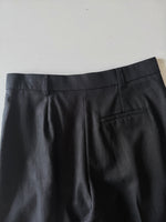 Tailored 100% linen pants - Black
