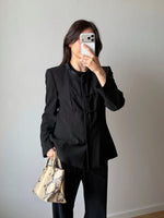 Giorgio Armani pure lightweight wool black jacket