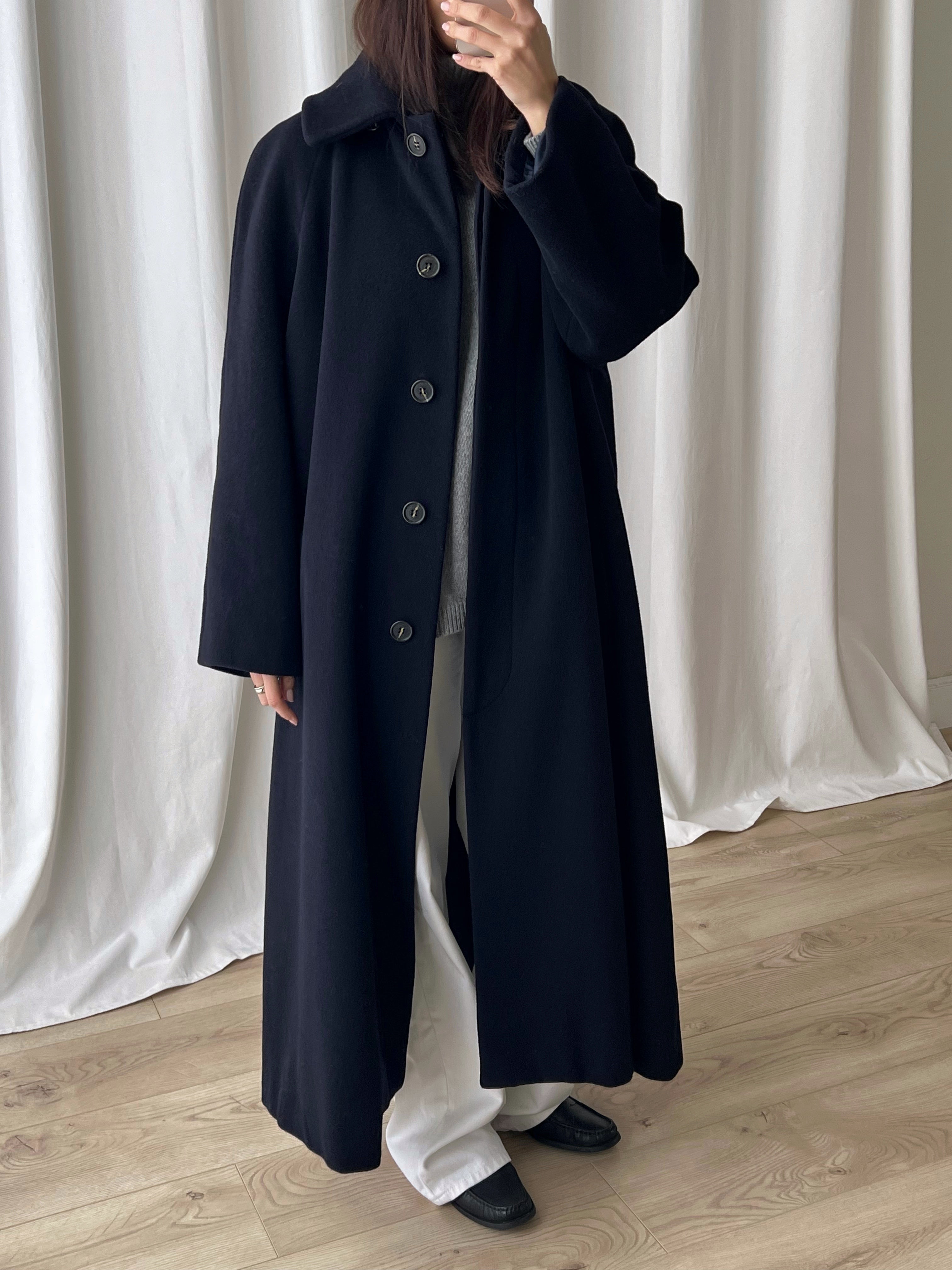 Pure wool classic blue coat