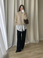 80% kid mohair soft pull - Mandorla