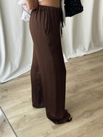 Sillabe Studio liquid pants - Chocolate