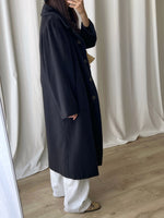 Tailored wool and cashmere long coat