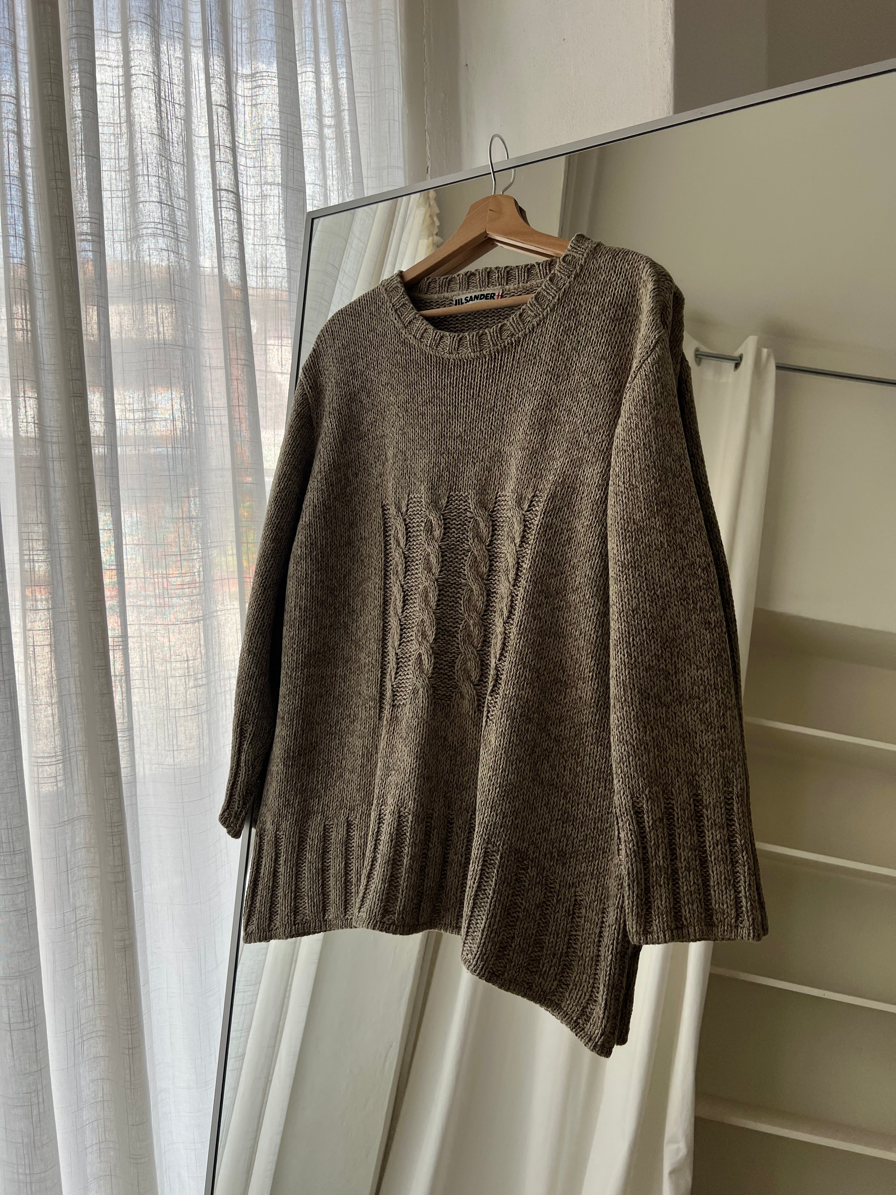 Jil Sander pure cotton oversize pull