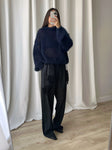 80% kid mohair soft pull - Mirtillo