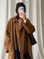 Persona wool and cashmere camel coat