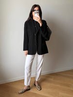 MaxMara lightweight wool black blazer