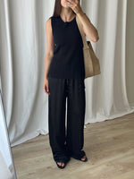 Ralph Lauren ribbed black top