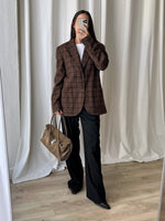 Tailored wool blend genderless blazer