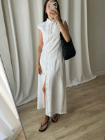Pure linen oriental long dress
