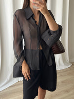 Gianfranco Ferrè pure silk sheer shirt