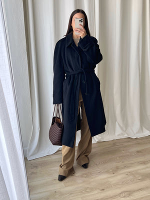 Made in Italy Wool & Cashmere blu coat