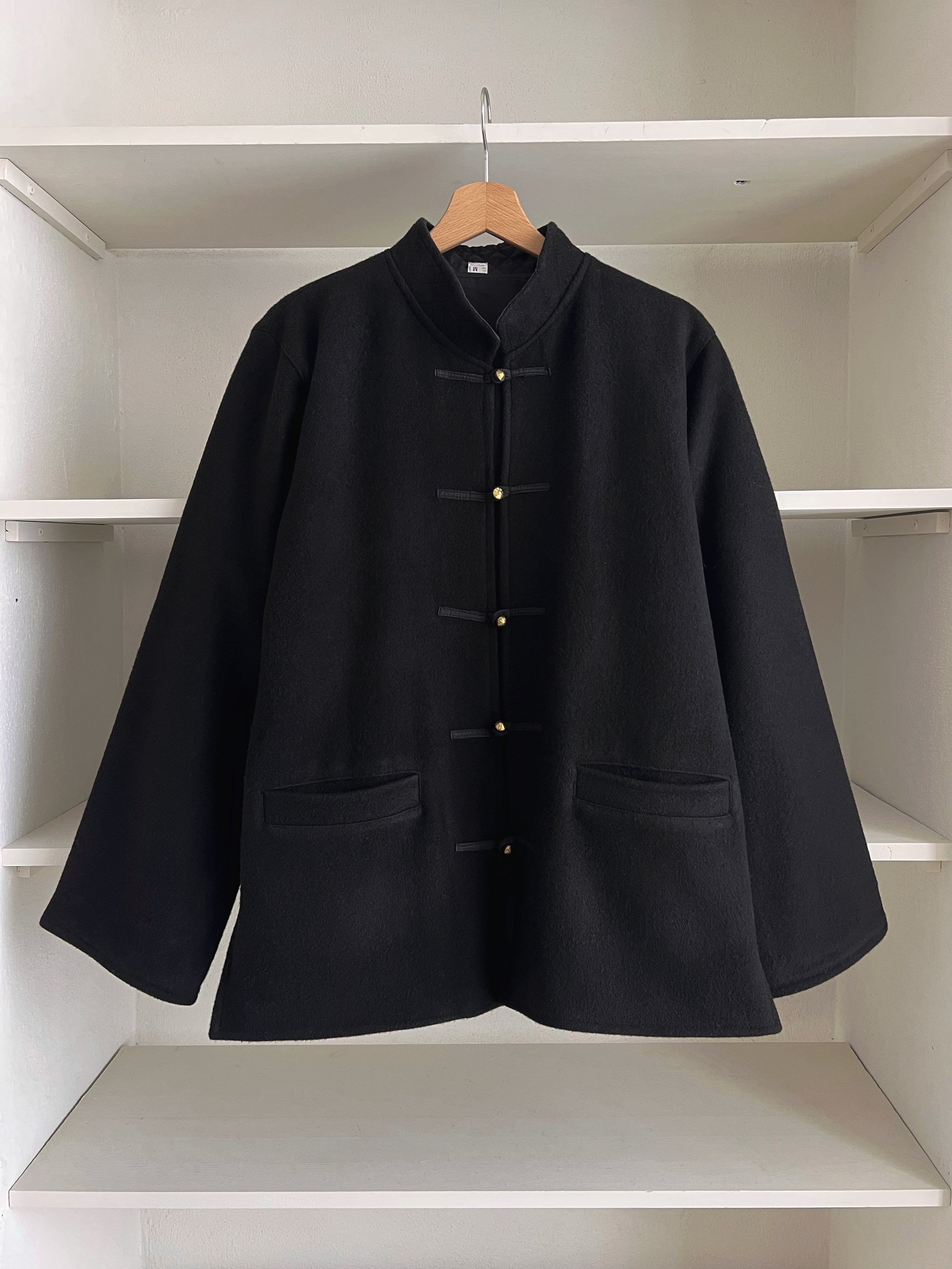 Pure wool alamari black jacket