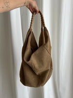 100% Suede leather shoulder bag