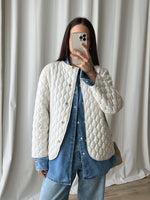 Made in France white quilted jacket