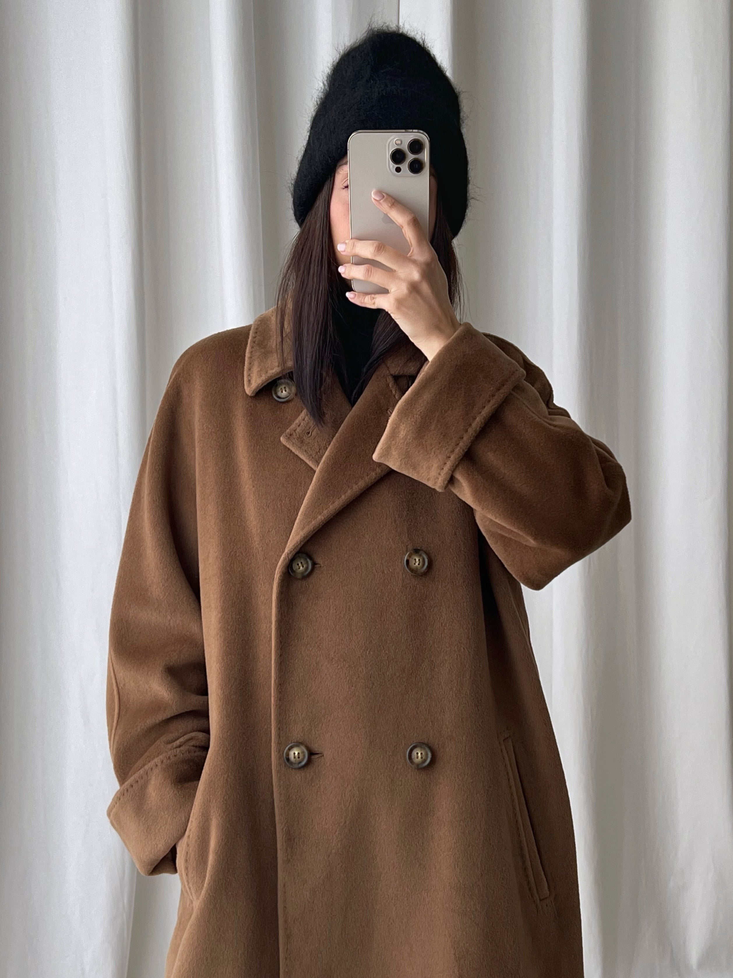 MaxMara Iconic wool and cashmere biscuit coat