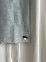 Linen & silk pareo - Dust blu