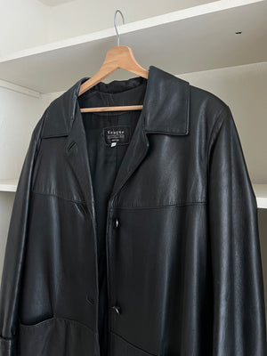 Made in Italy 100% Leather trench coat