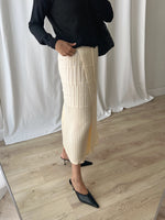 Made in Italy pure wool cream skirt