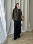 Pure linen sahariana jacket
