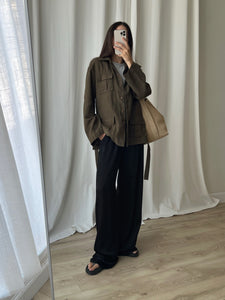 Pure linen sahariana jacket