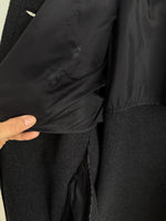 Luisa Spagnoli pure wool grey scarf coat