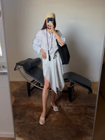 Linen & silk pareo - Bianco