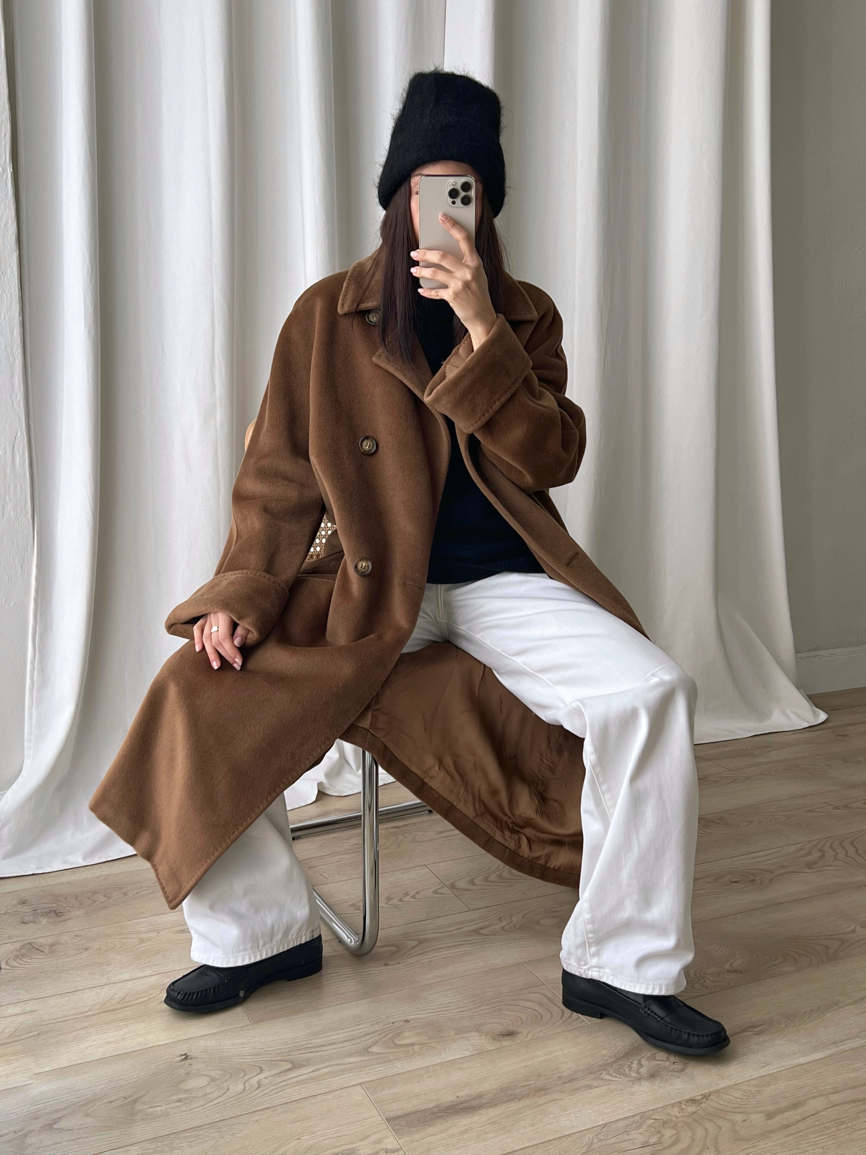 MaxMara Iconic wool and cashmere biscuit coat